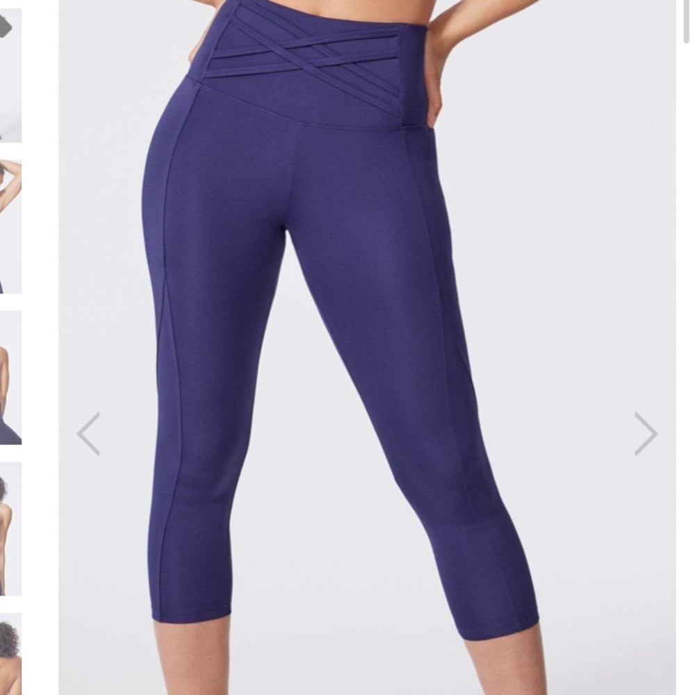 High waisted tummy control capri